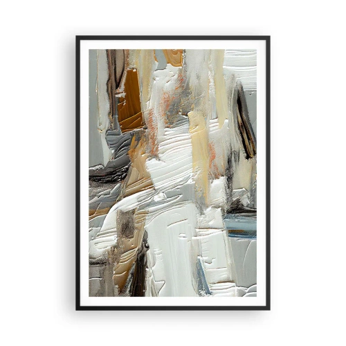 Poszter fehér keretben - Színes rétegződés - 70x100 cm