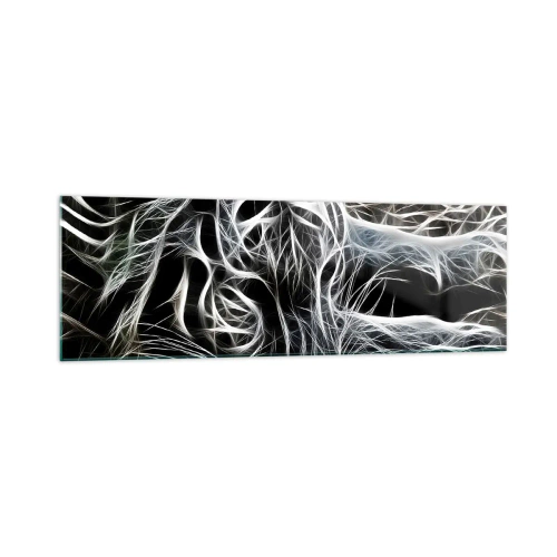 Üveg kép - Tanulmány a macska könnyedségéről - 160x50 cm