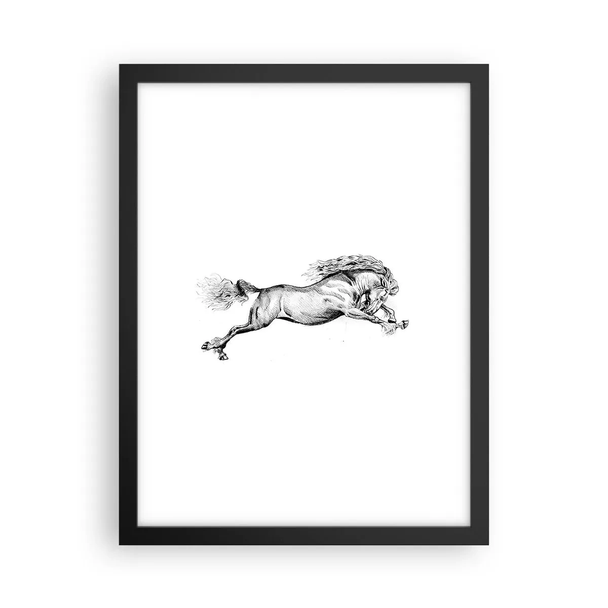 Poszter fehér keretben - Vágtában megállítva - 30x40 cm