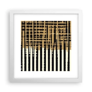 Poszter fekete keretben - Építészeti absztrakció - 30x30 cm