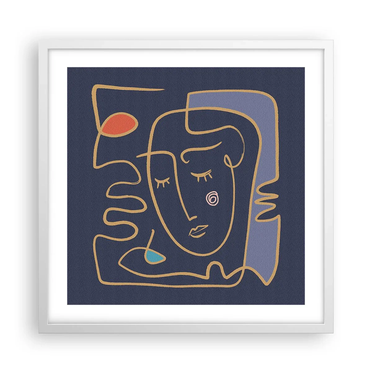 Poszter fekete keretben - Álmodozásban - 50x50 cm