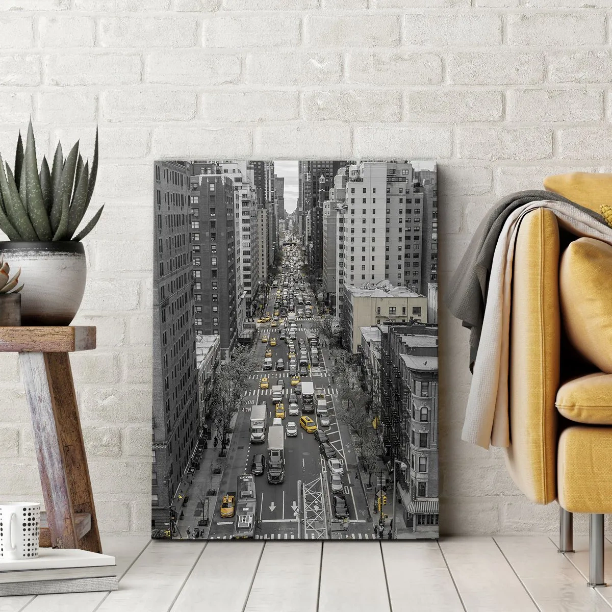 Vászonkép - New York élete - 55x100 cm