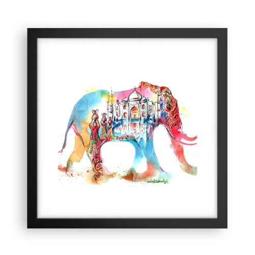 Poszter fehér keretben - India - a szerelem aurája - 30x30 cm