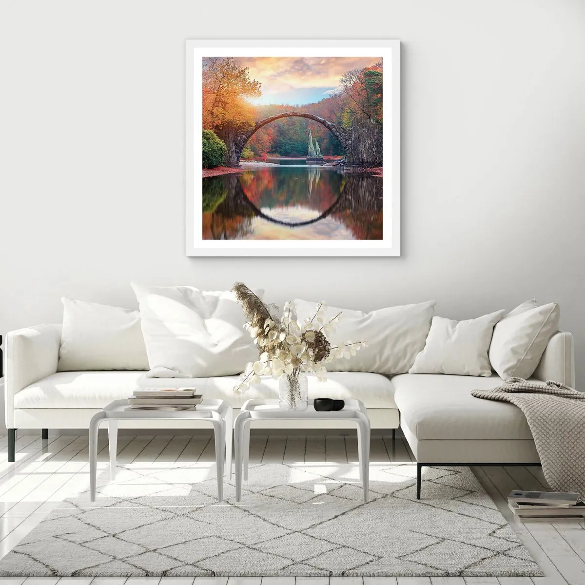 Poszter fekete keretben - A tükör másik oldalán - 40x40 cm