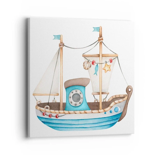 Vászonkép - Ahoj, kaland! - 40x40 cm