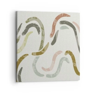 Vászonkép - Az absztrakció vidám tánca - 70x70 cm