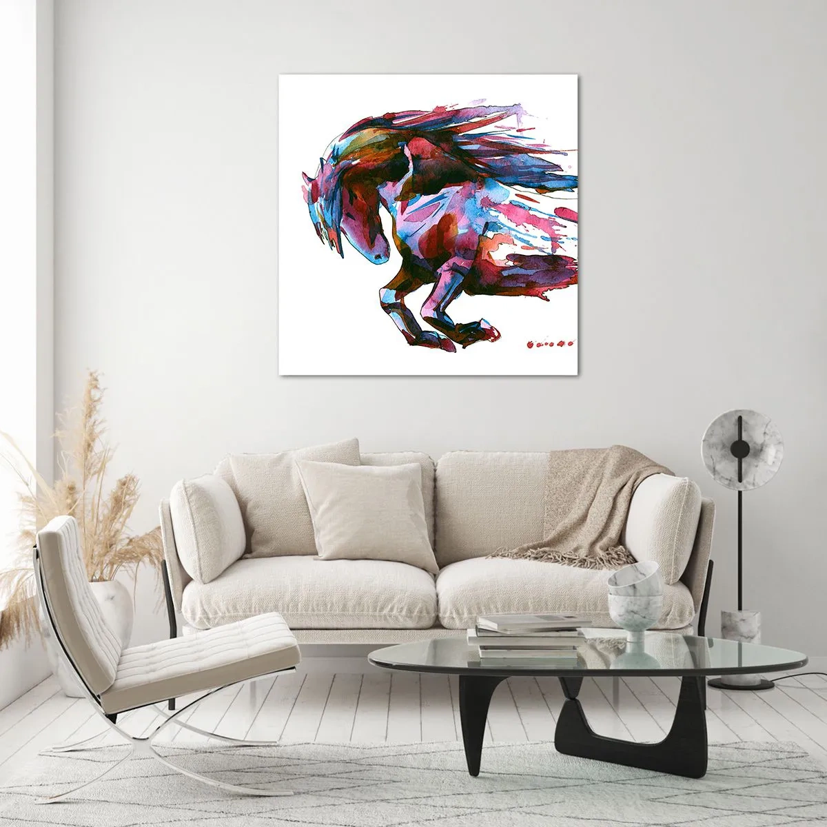 Üveg kép - Az elragadtatásban - 50x50 cm