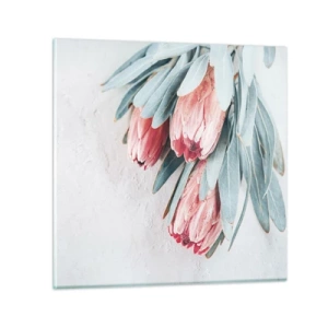 Üveg kép - Szégyellve saját szépségüket - 30x30 cm