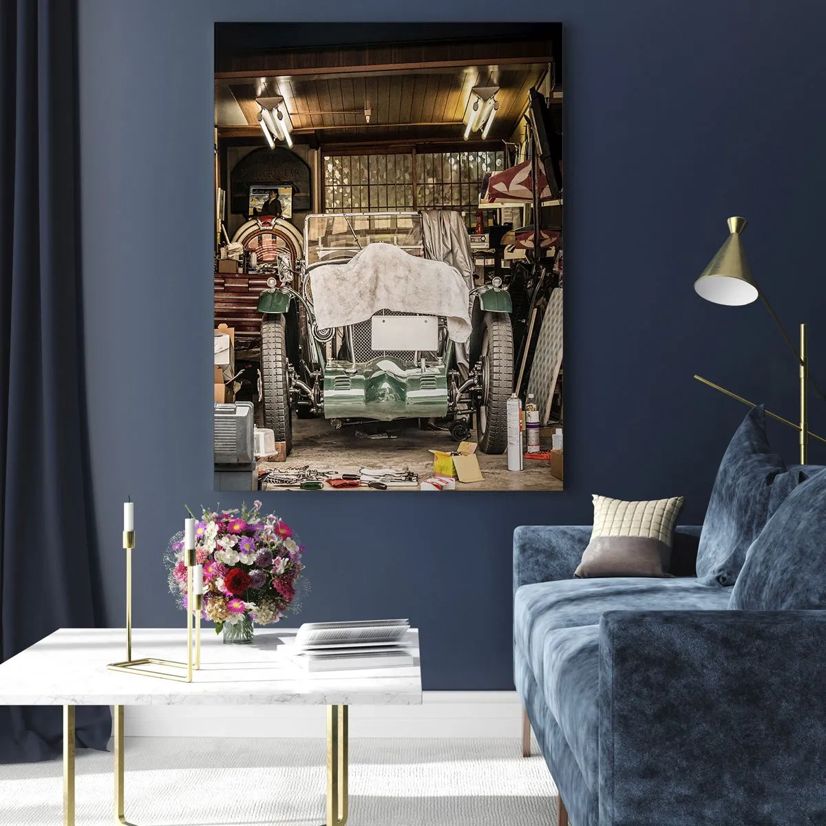 Üveg kép - Vissza a múltba - 50x70 cm