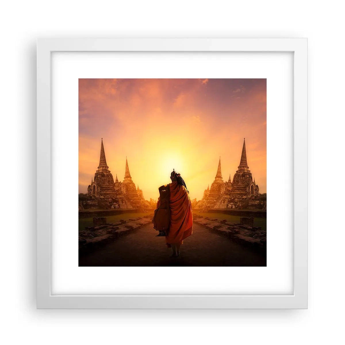 Poszter fekete keretben - Nyugalomban a végtelenségen át - 30x30 cm