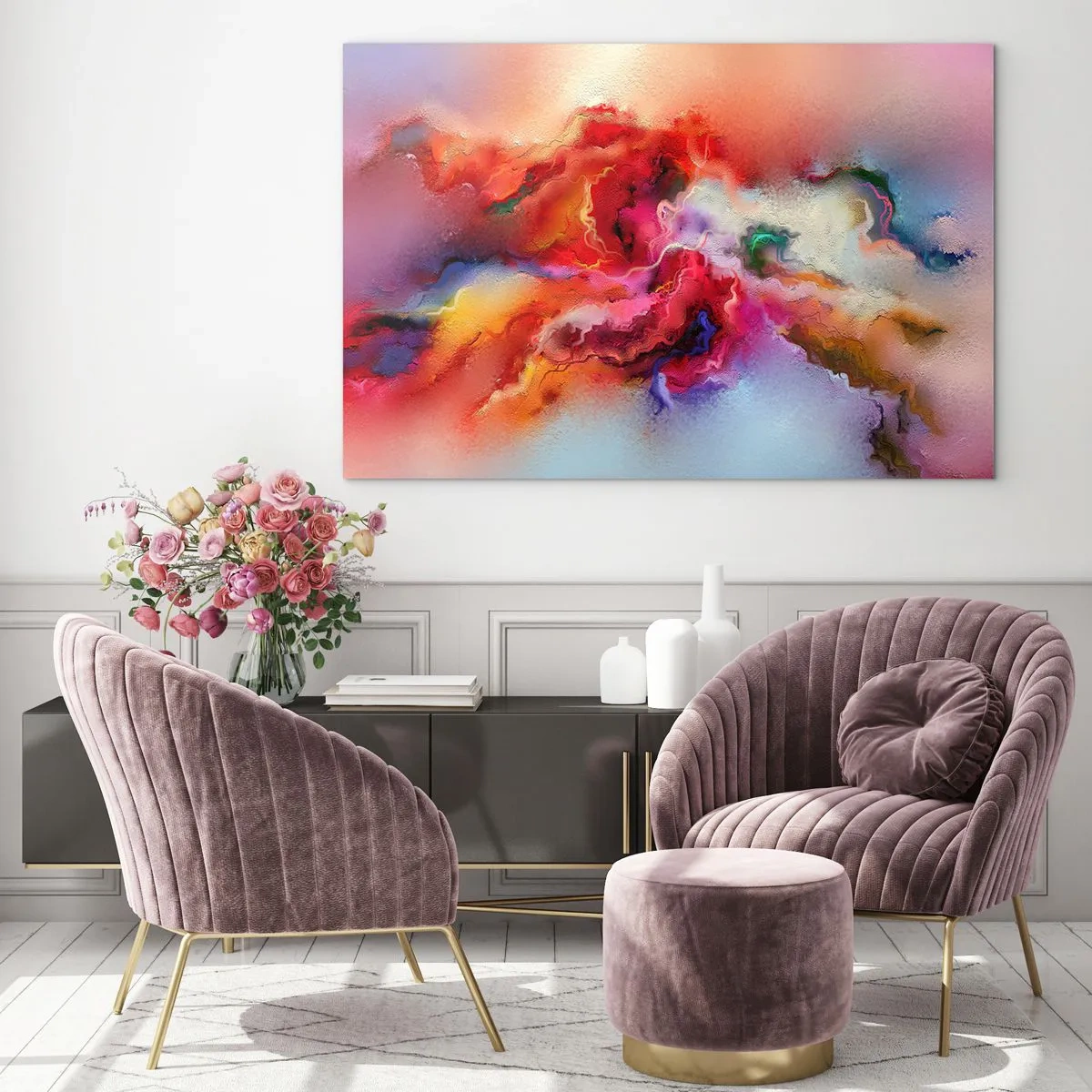 Üveg kép - Hogyan lehet elkapni az álmokat - füst - 120x80 cm