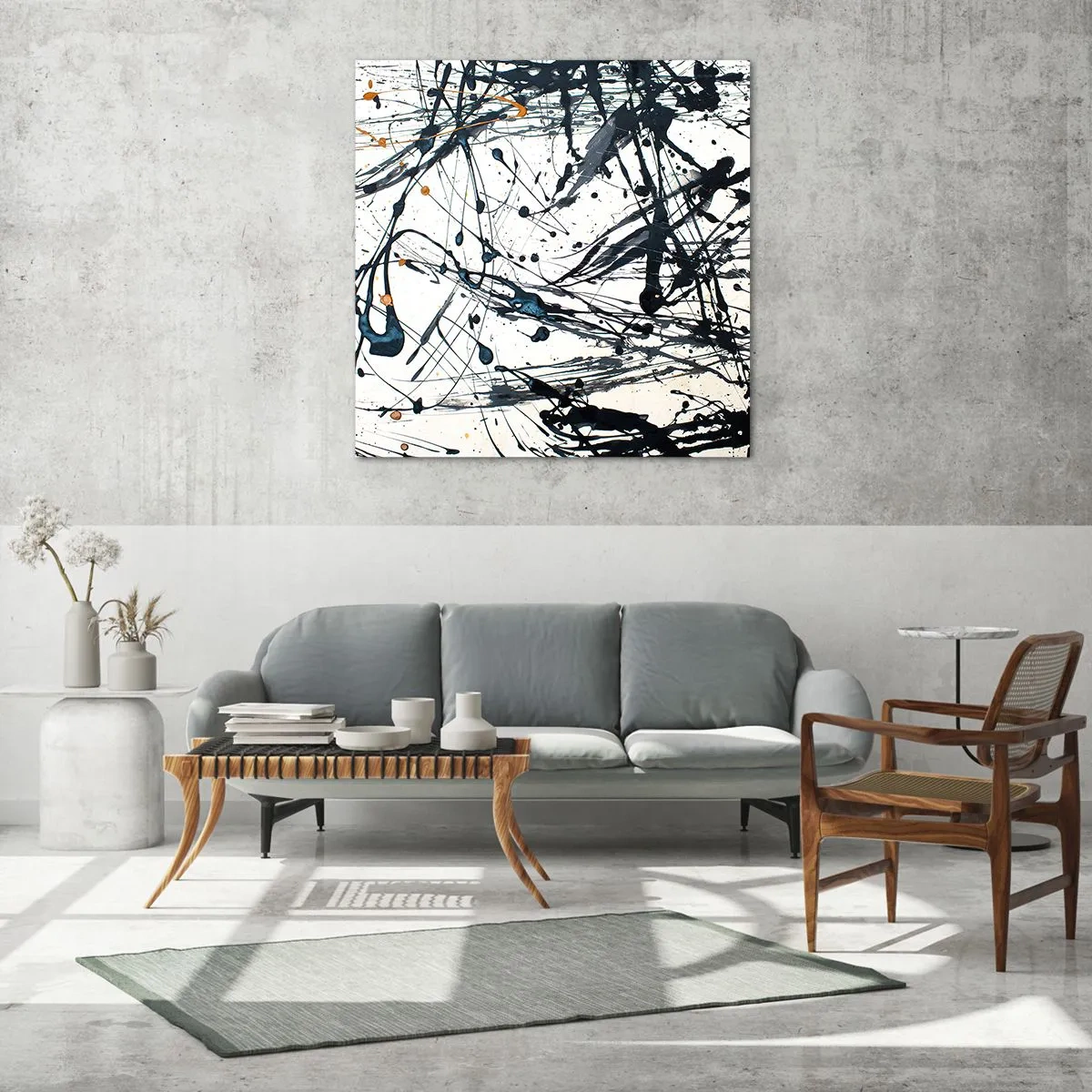 Üveg kép - Van értelme vagy nincs értelme? - 70x70 cm