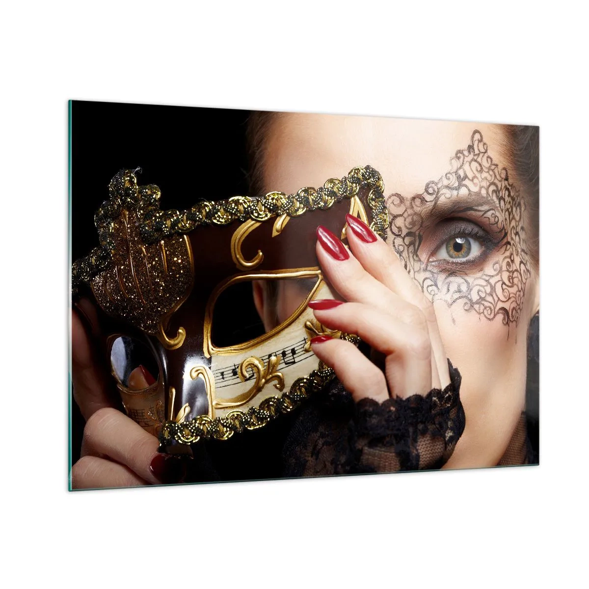 Üveg kép - Az én világom barokk - 100x70 cm