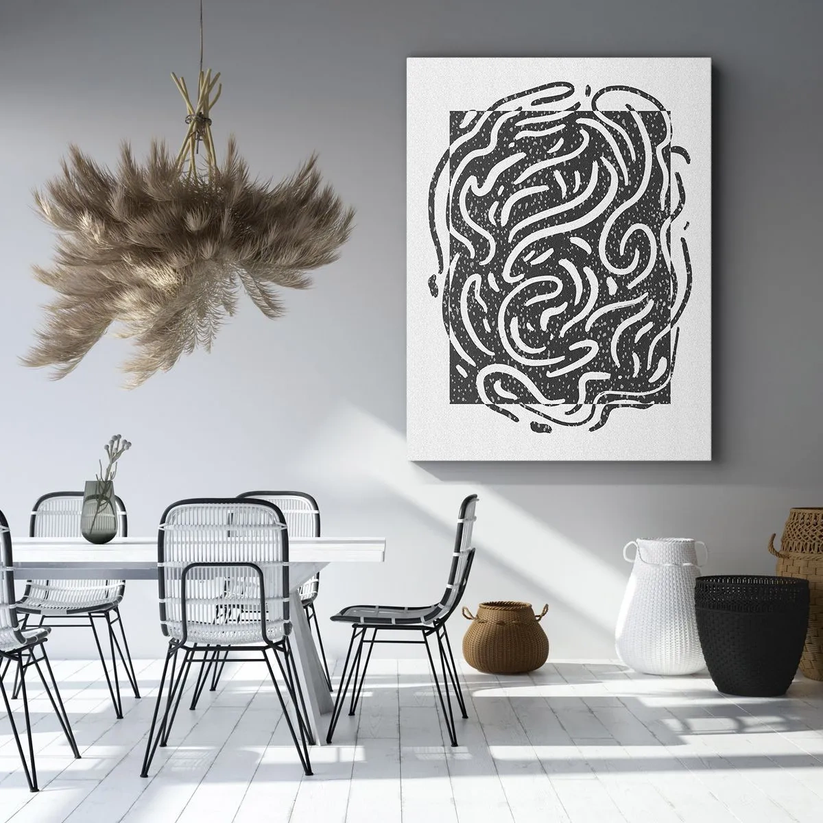 Vászonkép - Absztrakció: örömtánc - 45x80 cm