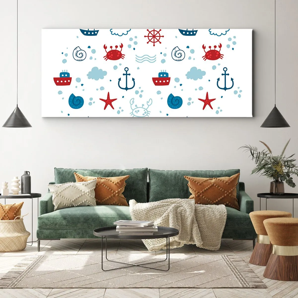 Vászonkép - Tengeri mese - 160x50 cm