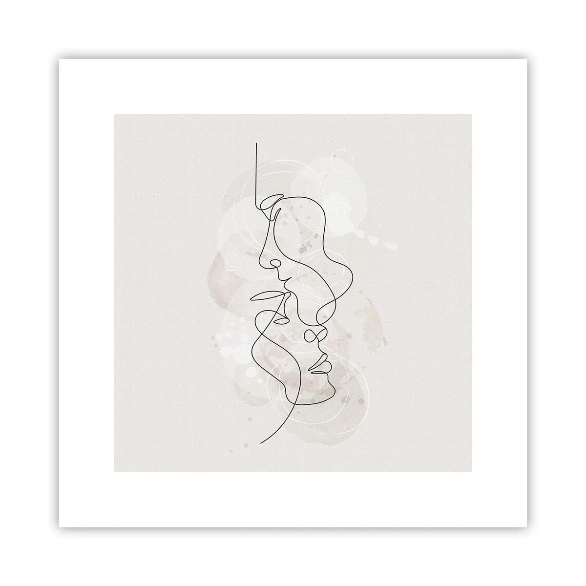 Poszter - Ölelésbe gabalyodva - 30x30 cm