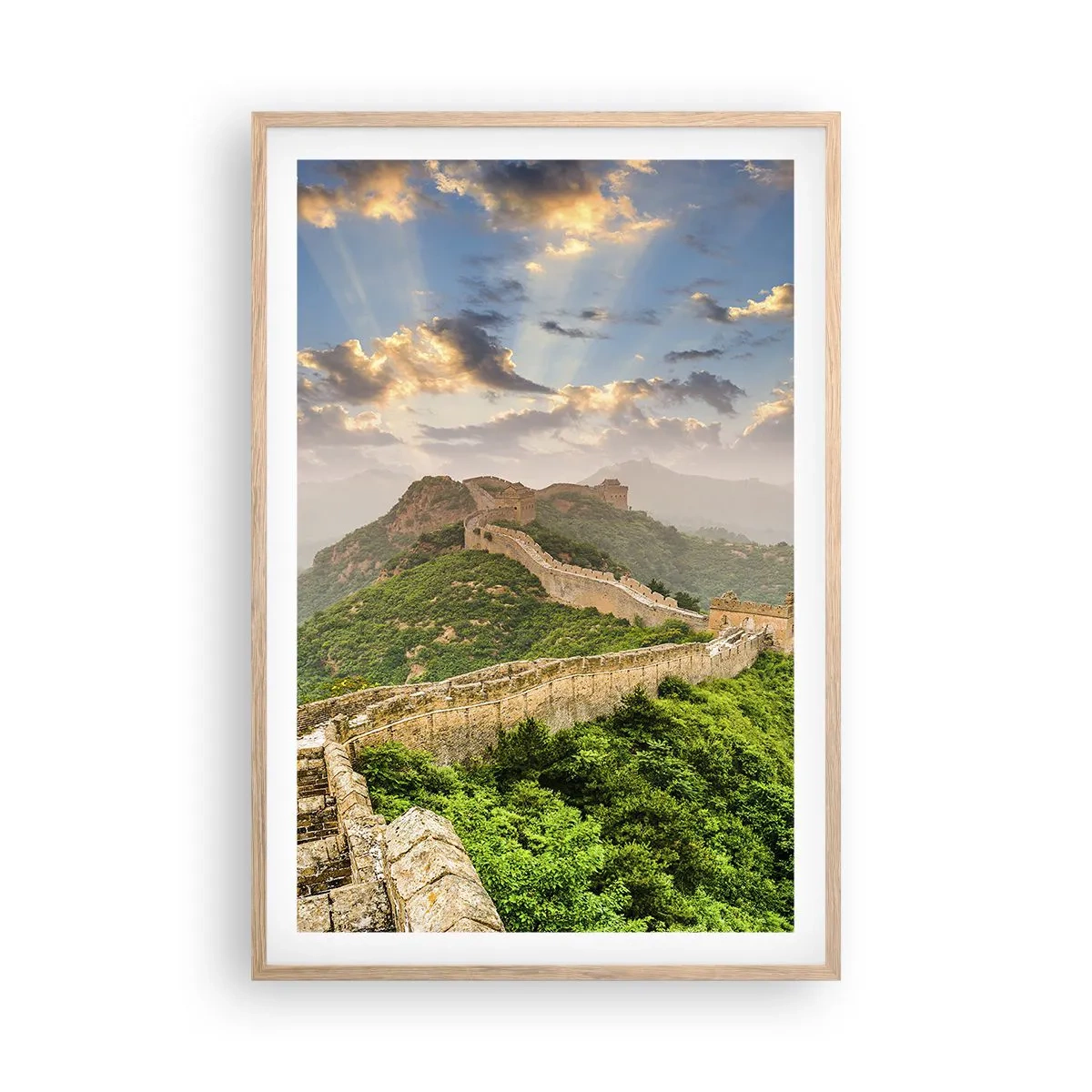 Poszter világos tölgy keretben - Örökké tartó nagyság - 61x91 cm