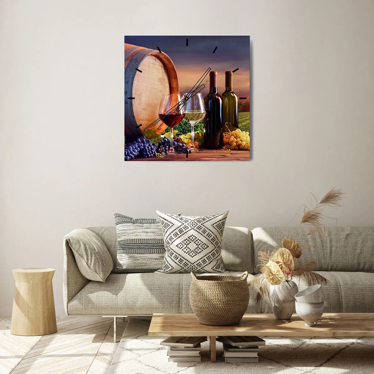 Falióra, Óra - Az életnek itt íze van - 30x30 cm