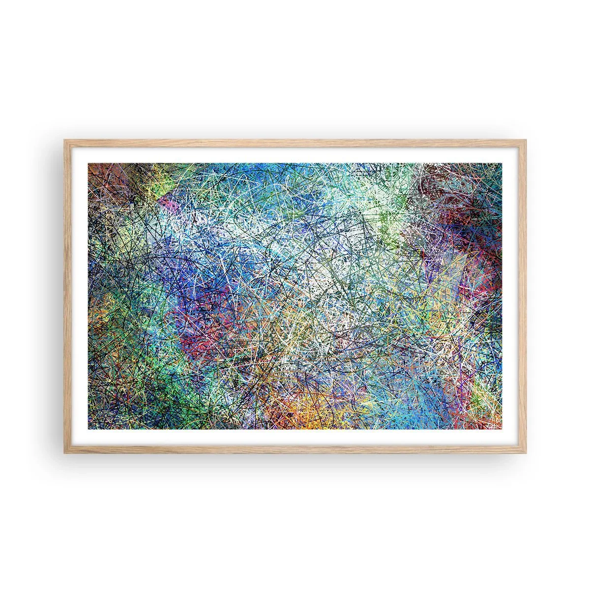 Poszter világos tölgy keretben - Ez nem olyan egyszerű - 91x61 cm