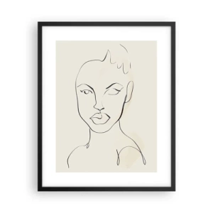 Poszter fehér keretben - Az érzékiség körvonala - 40x50 cm