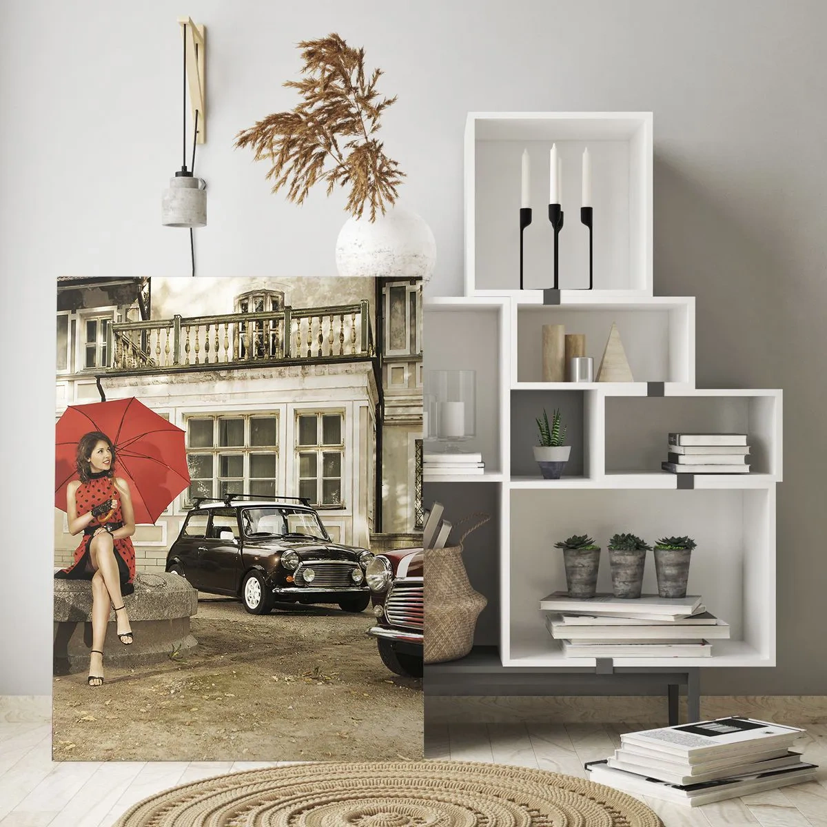 Üveg kép - Szentimentális mini utazás - 80x120 cm