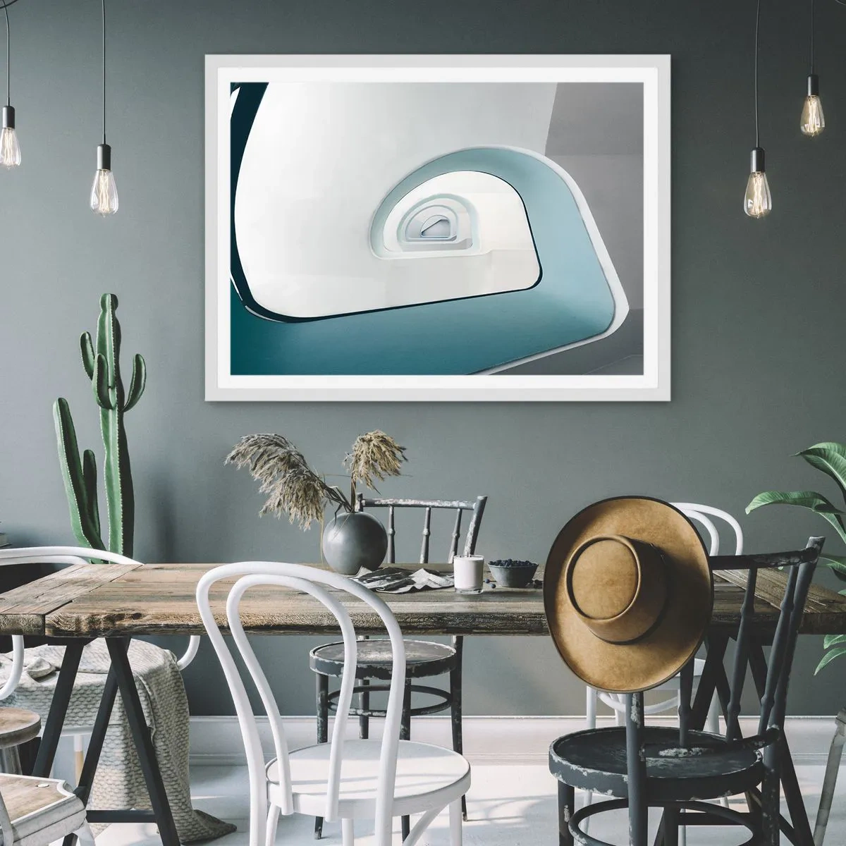 Poszter fekete keretben - A kék aljára - 50x40 cm