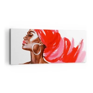 Vászonkép - "Van egy szél, ami kinyitja az ember orrlyukait” - 100x40 cm