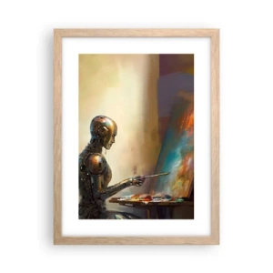 Poszter világos tölgy keretben - A jövő művészete - 30x40 cm