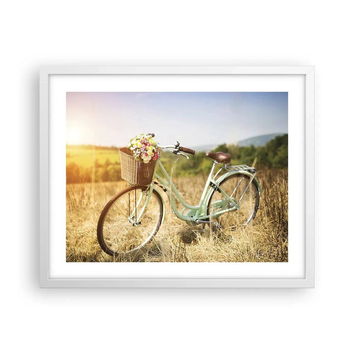 Poszter fekete keretben - Itt maradok egy darabig - 50x40 cm