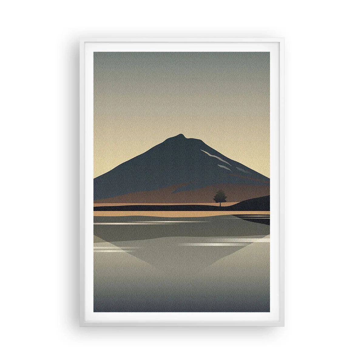 Poszter fekete keretben - Tükörreflexió - 70x100 cm