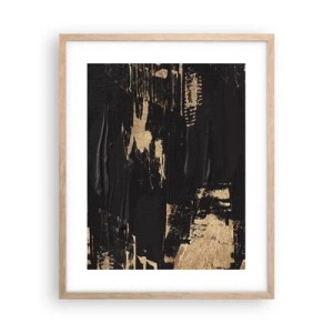 Poszter világos tölgy keretben - Az érintés nyoma - 40x50 cm