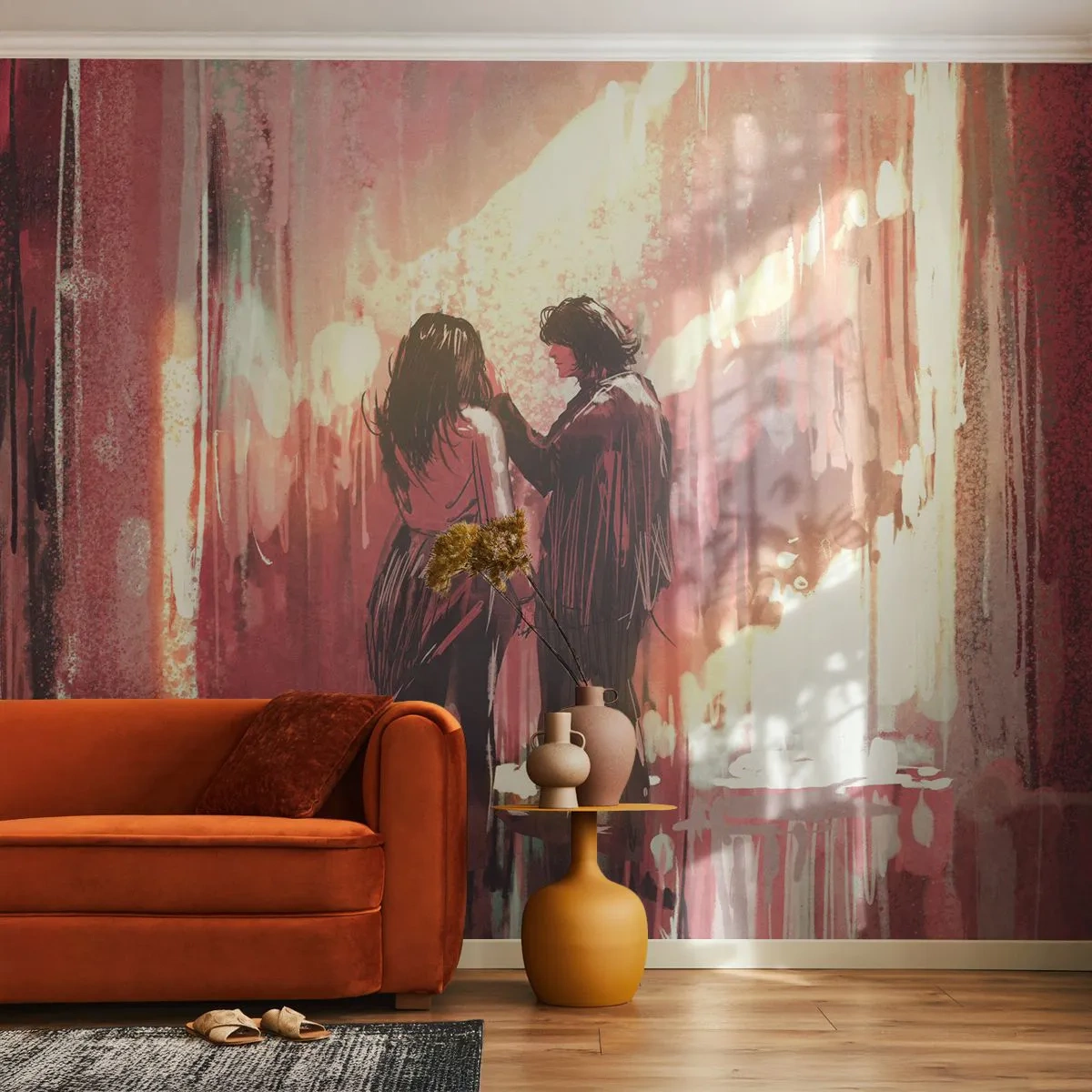 Fotótapéta Standard Eco - A szerelem örök látványa - Absztrakció, Nő, Szerelem - 200x140 cm