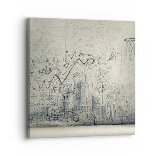 Vászonkép - A remek városi életem - 40x40 cm