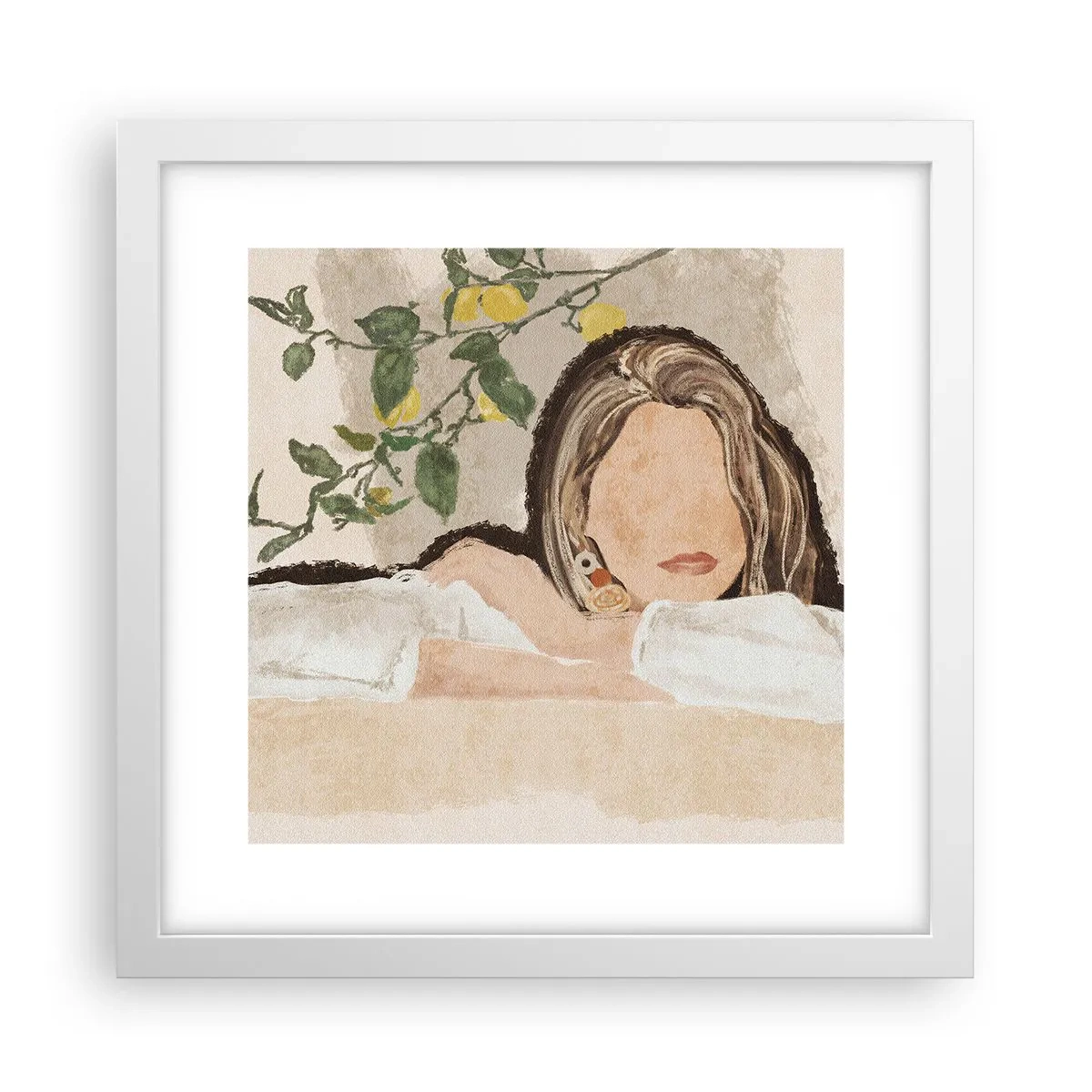 Poszter fekete keretben - Déli szépség - 30x30 cm