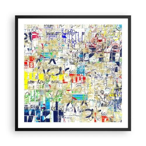 Poszter fehér keretben - Egyszerűen tetszik a szemnek - 60x60 cm