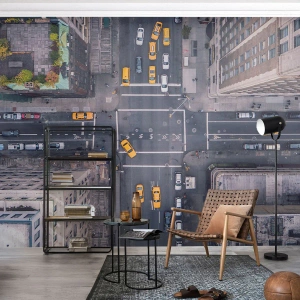 Fotótapéta Premium Sand - Egyszerű választás - New York, Város, Építészet - 500x350 cm