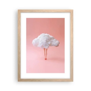 Poszter világos tölgy keretben - Édes ígéret - 30x40 cm