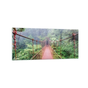 Üveg kép - A lomkoronák fölé függesztve - 120x50 cm