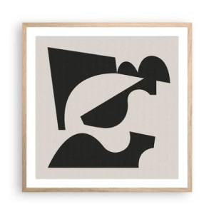 Poszter világos tölgy keretben - Önálló összeállításra - 60x60 cm