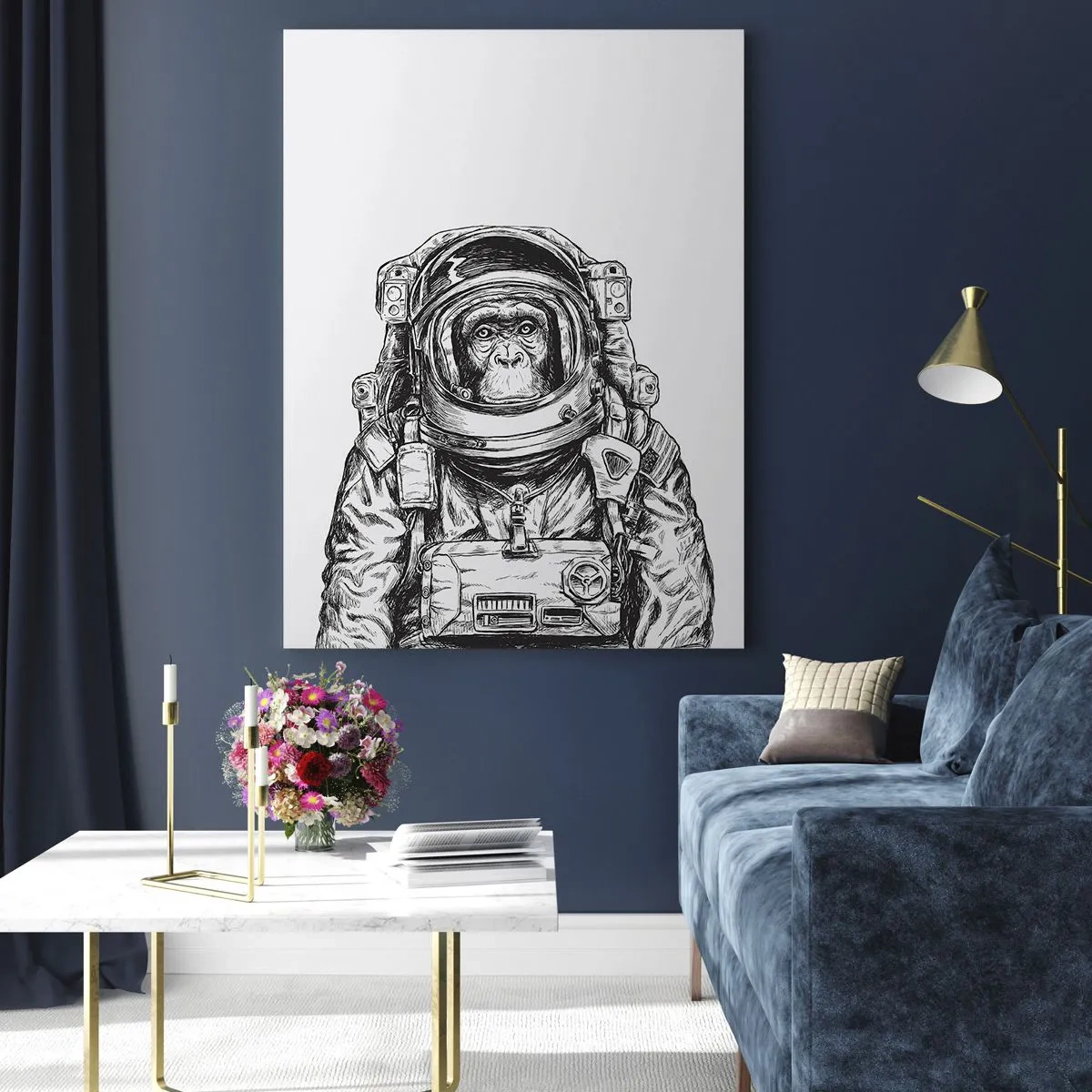 Üveg kép - Alternatív evolúció - 50x70 cm