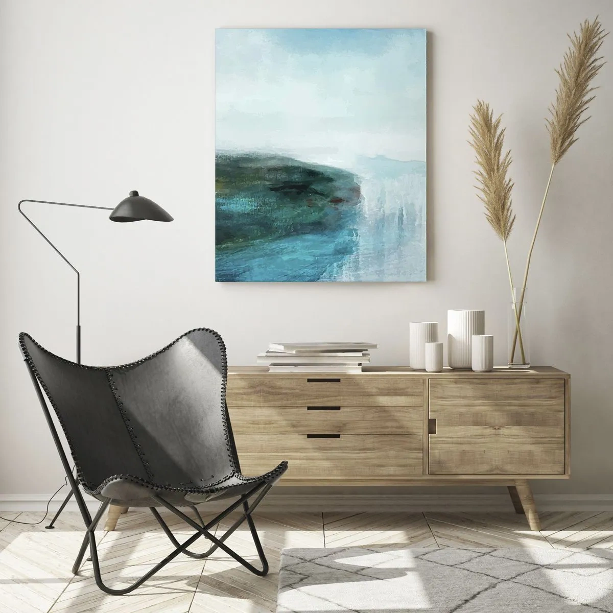 Üveg kép - Tengeri absztrakció - 50x70 cm