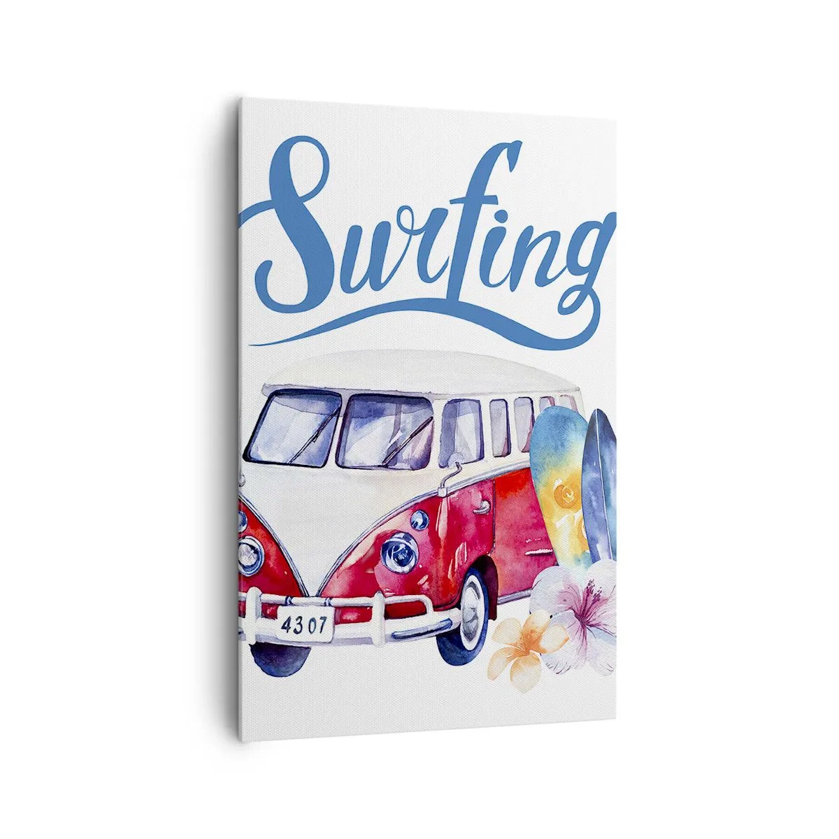 Vászonkép - Uborka - klasszikus egy szörfös számára - 80x120 cm