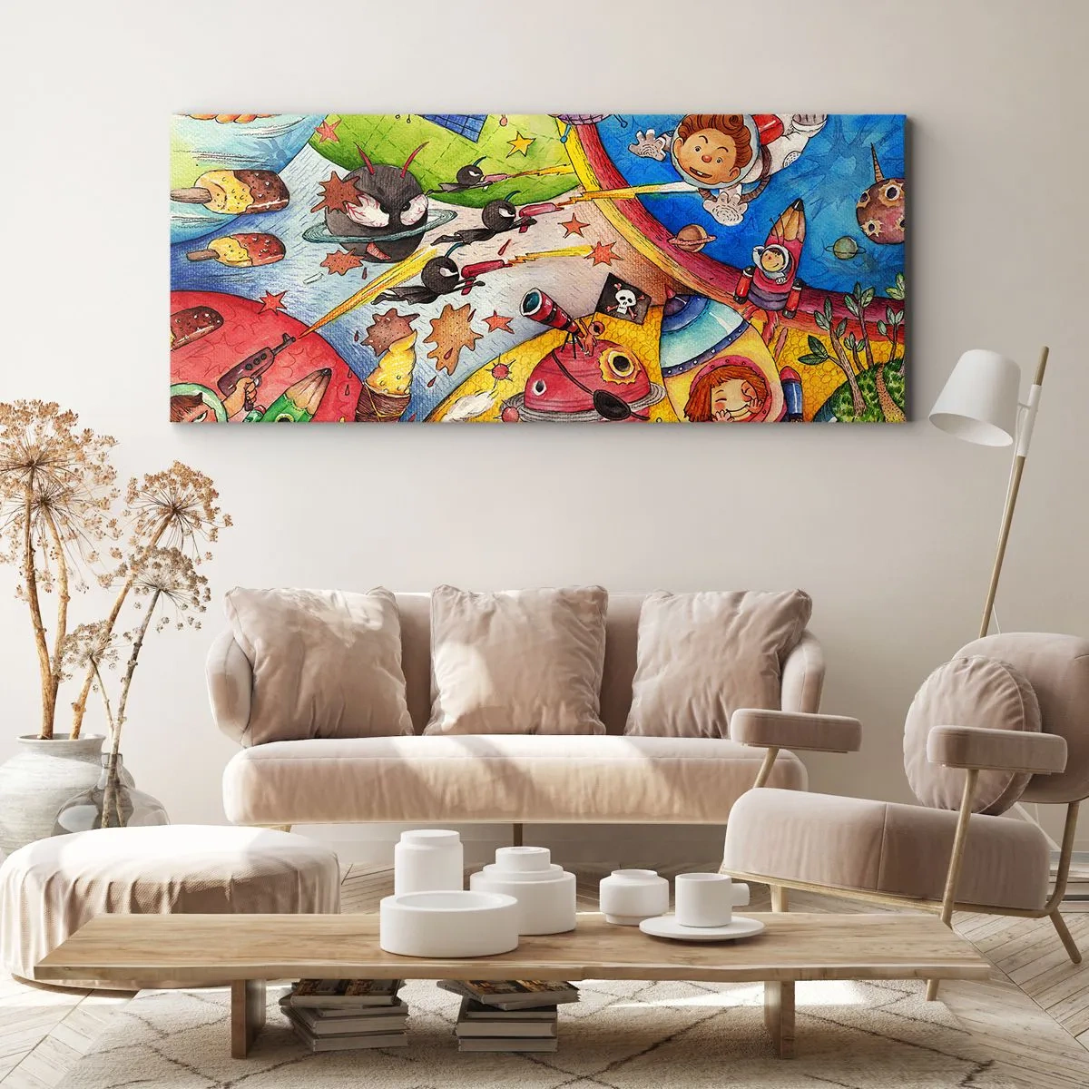 Vászonkép - Nagy űrkaland - 100x40 cm