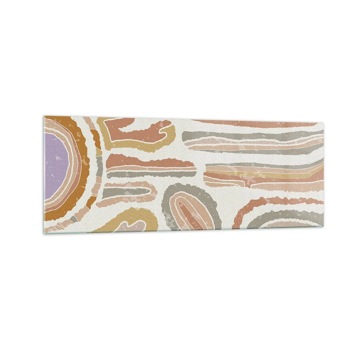 Üveg kép - Színes keresztmetszetek - 140x50 cm