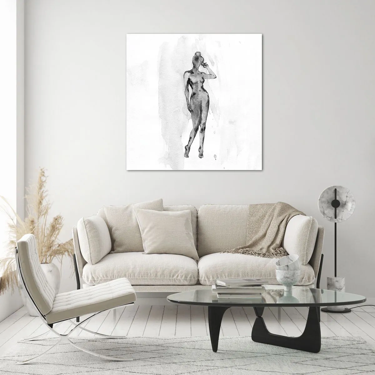 Üveg kép - A nőiesség ideáljának nyomában - 60x60 cm