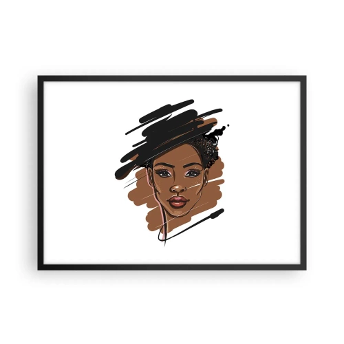 Poszter fehér keretben - Édes, mint a csokoládé - 70x50 cm