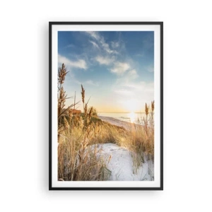 Poszter fehér keretben - Északi strand - 61x91 cm