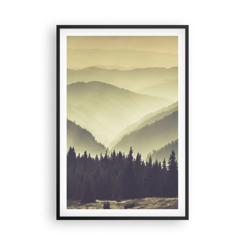 Poszter fehér keretben - Hegyeken túl… - 61x91 cm