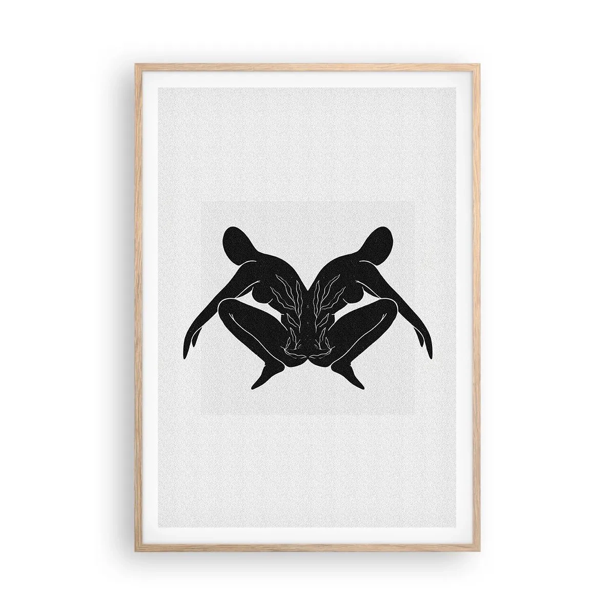 Poszter világos tölgy keretben - Egy közös lélek - 70x100 cm