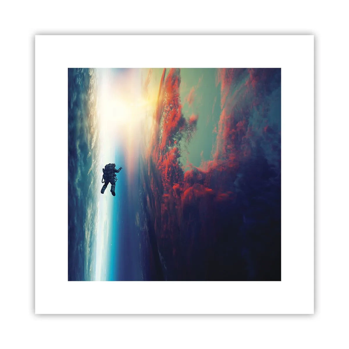 Poszter - Szembenézés az univerzummal - 30x30 cm